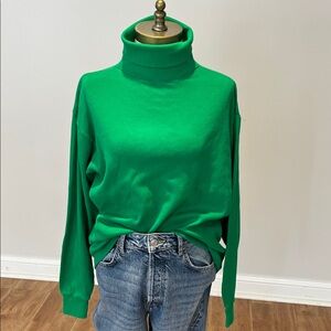 The Eagle’s Eye vintage bright green 100% cotton turtleneck size XL